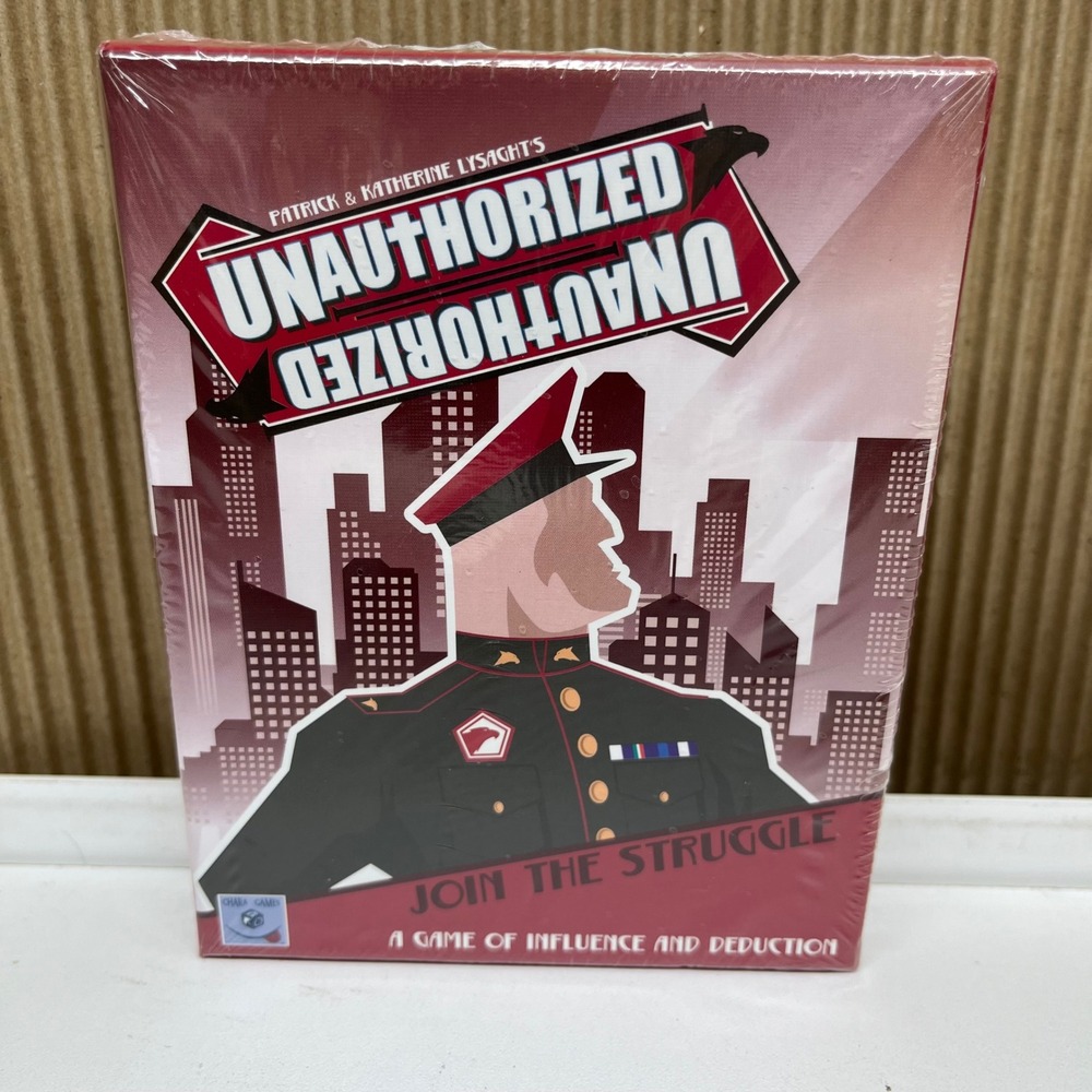 Unauthorized Board Card Game Chara Games Influence and Deduction New Sealed